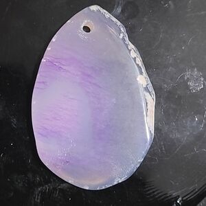 Blue Lace Agate Natural Stone Pendant